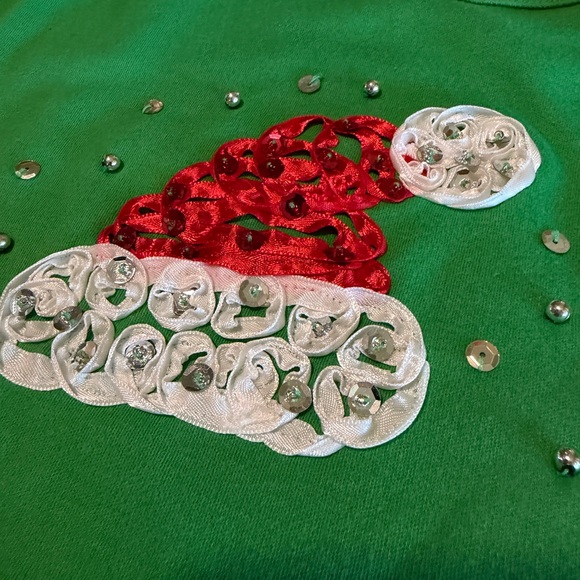 Bundle 1X Christmas embroidered shirts Women’s Rebecca Malone Santa Reindeer hat - Picture 11 of 16